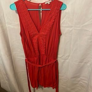 Blood orange Charlotte Russe romper